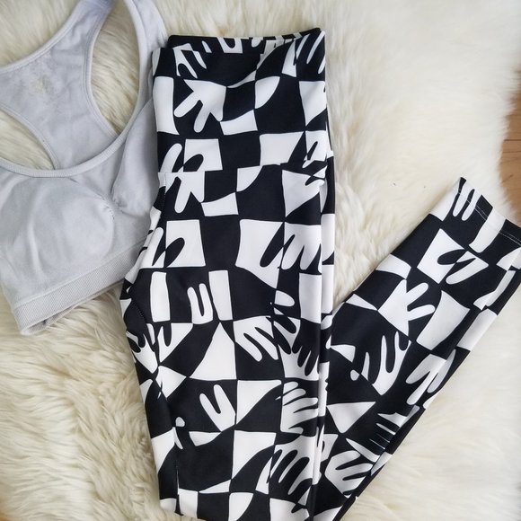 NEW Anthropologie | Hand print workout legging - Picture 6 of 11